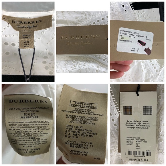 Burberry Beckie Eyelet Ruffle Dress - Picture 7 of 9